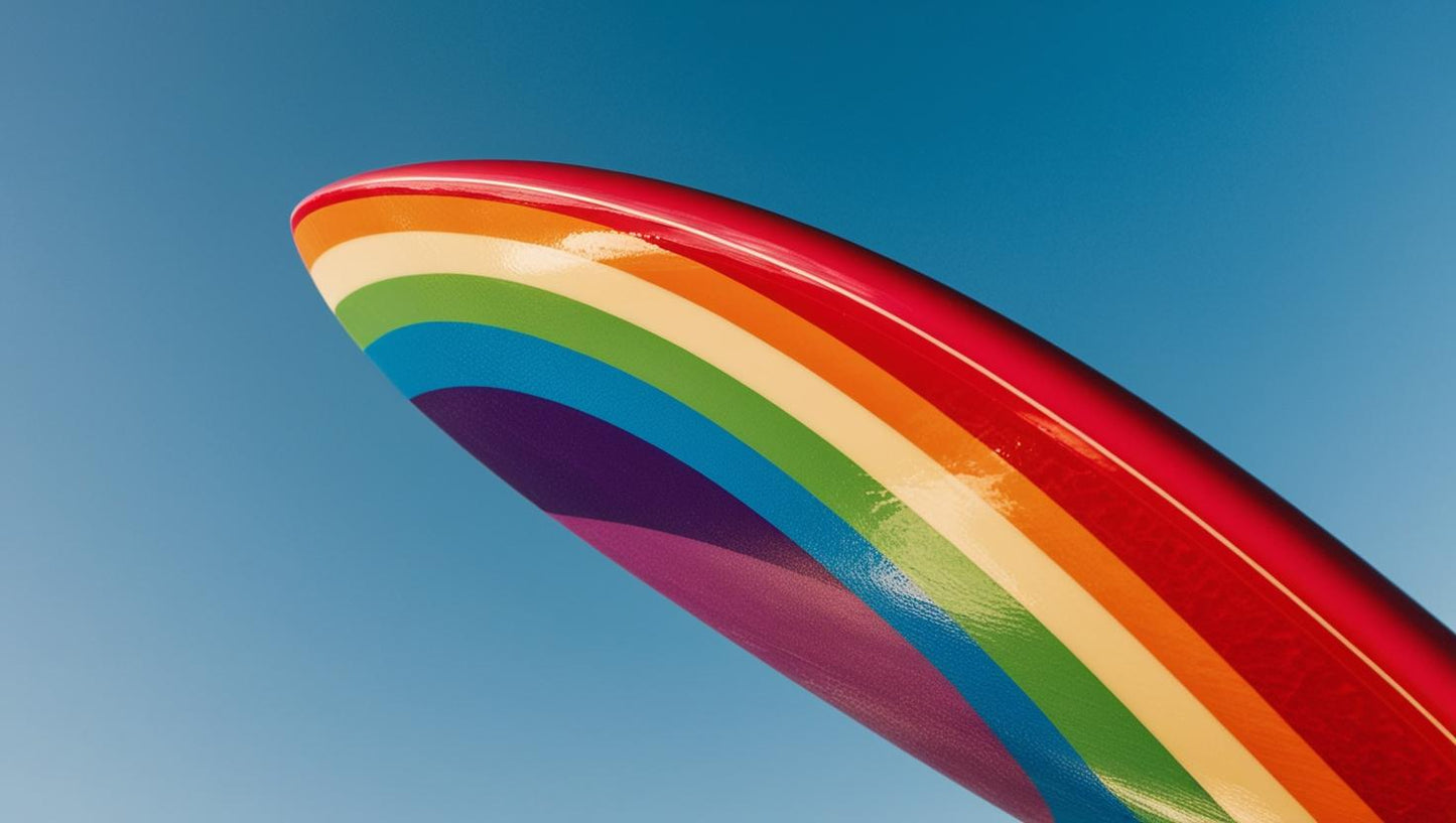 surfboard with Lgbtq print