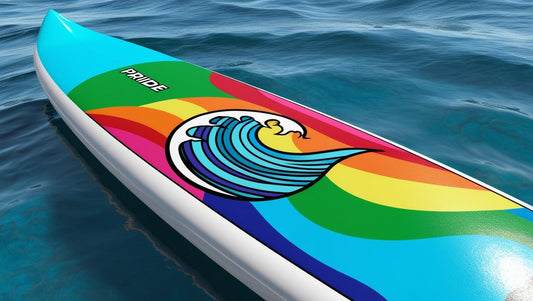 surfboard with Lgbtq print